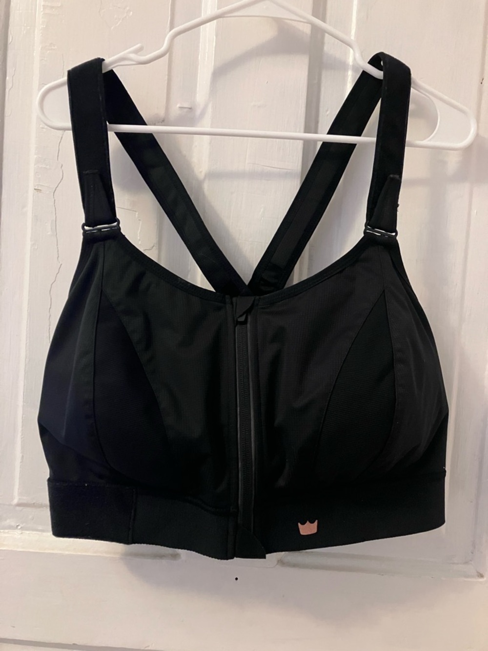 SHEFIT 5Luxe black Front-Zip Hi Impact Sports Bra - Women Intimates & Sleepwear